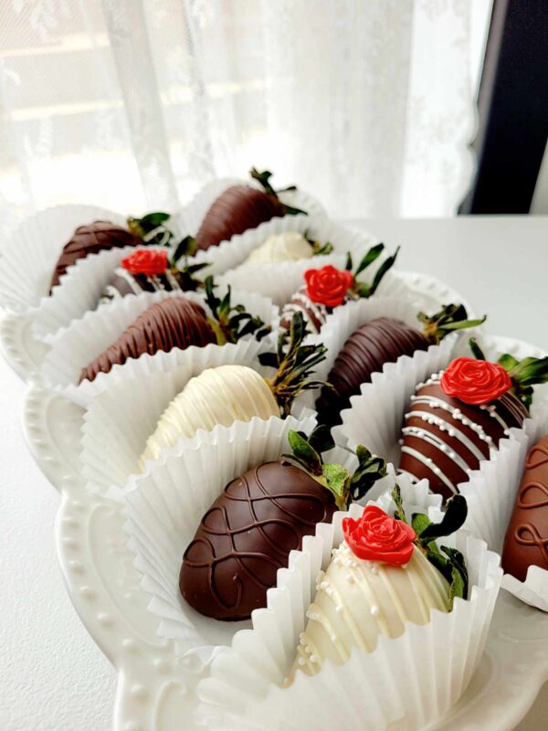 A Dozen Chocolate Dipped Strawberries